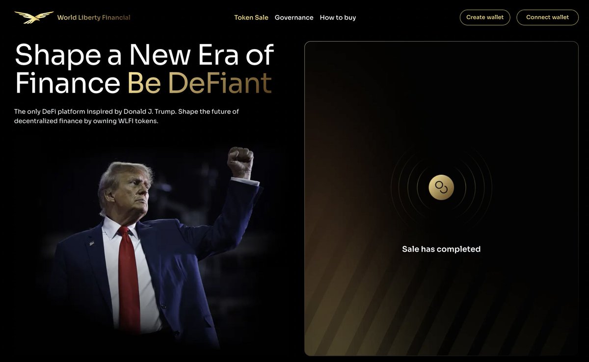 🟡"Trump's World Liberty Financial Raccoglie 550 Milioni di Dollari Vendendo il Suo Token: Un Traguardo per le Criptovalute"