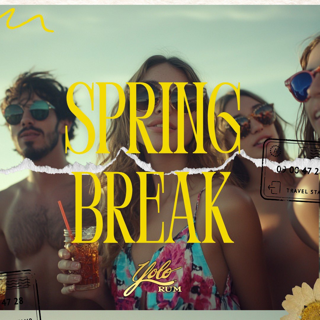 Yolo Rum is here to help make your spring break celebration enjoyable. No matter where you go take Yolo Rum with you.
Order 3 get free shipping @ buy.yolorum.com #SPRINGBREAK2025