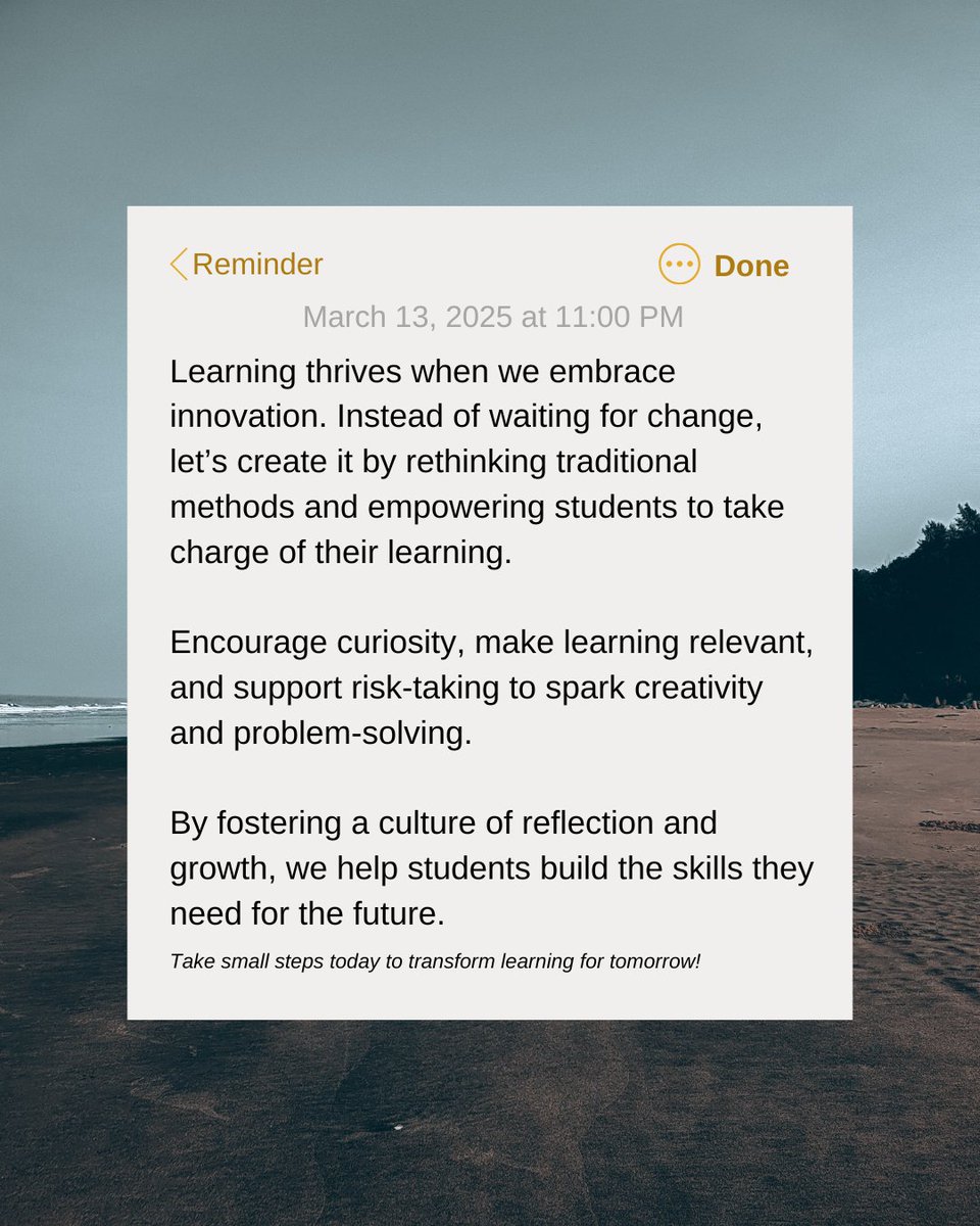 Kat (@callmekat_xx) on Twitter photo 💡 Learning isn’t just about what we teach—it’s about how we inspire! Let’s rethink traditional methods, foster curiosity, and empower students to take charge of their learning. How do you make learning more meaningful? 🚀<a href="/katiemartinedu/">Katie Martin</a> #MUSOE #MUEdD 💡 Learning isn’t just about what we teach—it’s about how we inspire! Let’s rethink traditional methods, foster curiosity, and empower students to take charge of their learning. How do you make learning more meaningful? 🚀<a href="/katiemartinedu/">Katie Martin</a> #MUSOE #MUEdD