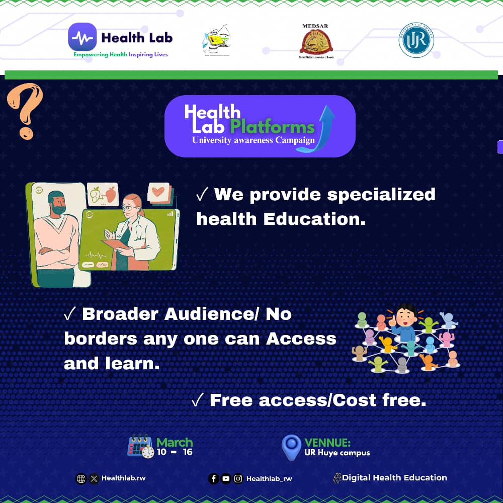 Jackson_Byiring's tweet photo. https://t.co/i1bDbQtfyT Platform is breaking barriers!  Access specialized health education from anywhere, anytime, at no cost. Whether you're at home or on the go, this free platform is designed to empower you.  #HealthLabchallenge #HealthForAll
@harerimana_tito https://t.co/UzRqI3suWs