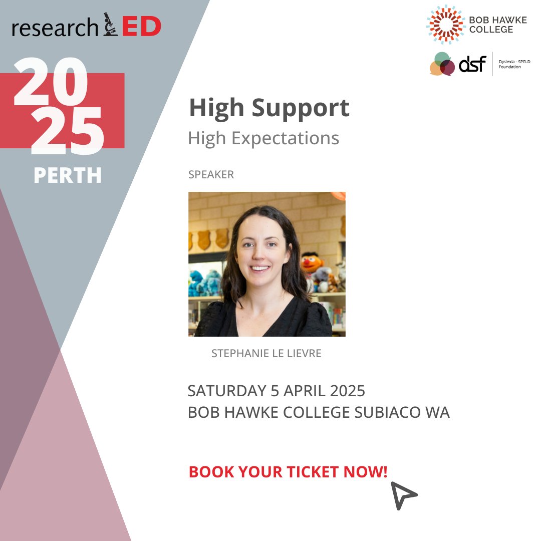 researchED Speaker Announcement!
Stephanie Le Lievre will present innovative ways to reduce teacher workload while maintaining a relentless focus on high-quality instruction.
Learn more about this unmissable event at dsf.net.au/researchED
#researchEDPerth <a href="/researchED_Aus/">researchED Australia</a>