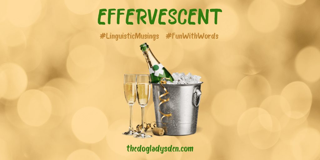 DebbieDoglady's tweet image. EFFERVESCENT #LinguisticMusings #FunWithWords #ReviveOldPost #FromTheArchives of @DebbieDoglady thedogladysden.com/effervescent/?… #dogladysden