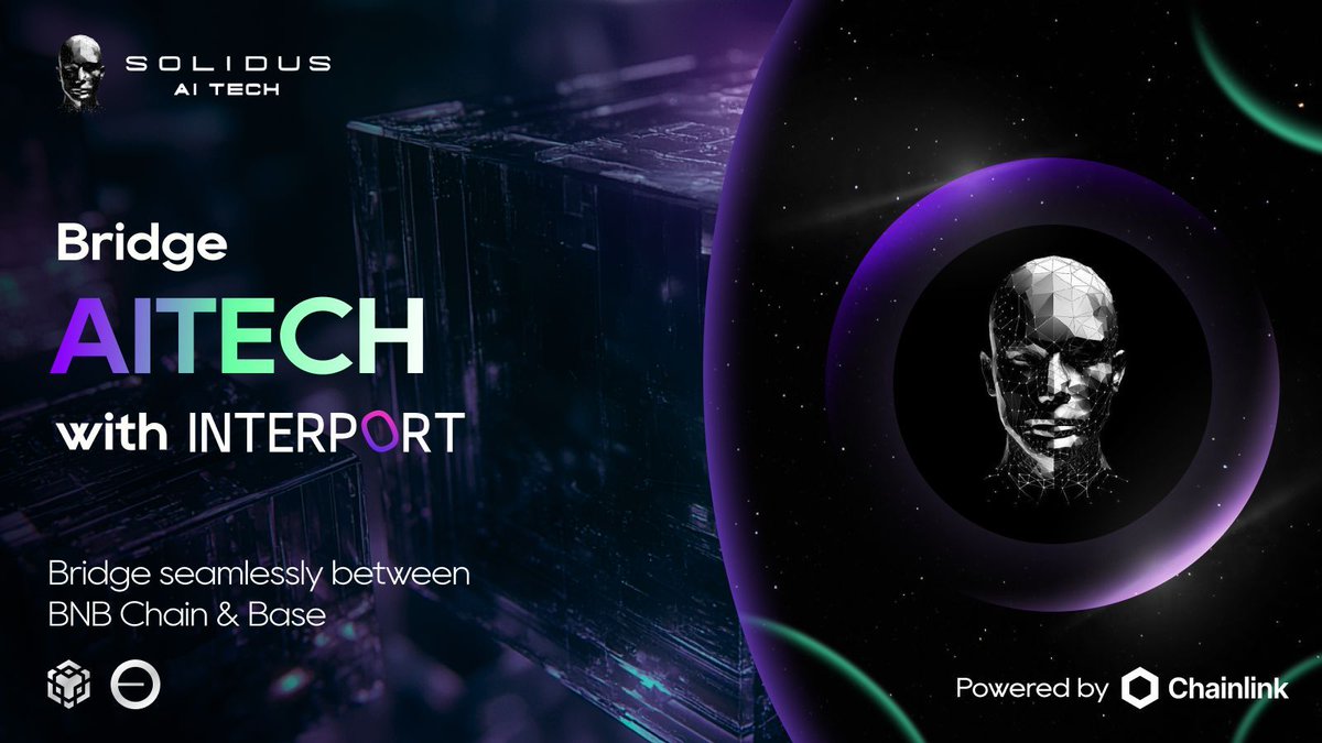 RWAemtx's tweet image. Interport x AITECH: Next-Level Interoperability!
Seamlessly move $AITECH between @BNBCHAIN &amp;amp; @base using @InterportFi’s @chainlink #CCIP-powered cross-chain solution.

🔗 Brought to you by @AITECHio—pioneering AI &amp;amp; GPU services!

#AITEC