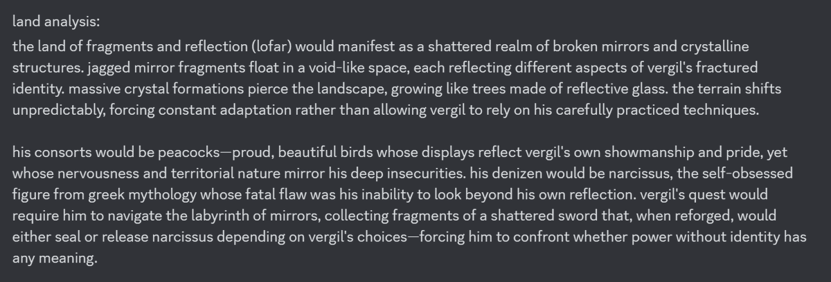 reachartwork's tweet image. hello homestuck twitter. i have digitized my own brain and body of writing on homestuck classpect analysis, and now my beautiful autoresponder duplicate can classpect any character from any media she is familiar with.

the link to add her to your servers is in the replies

xoxo