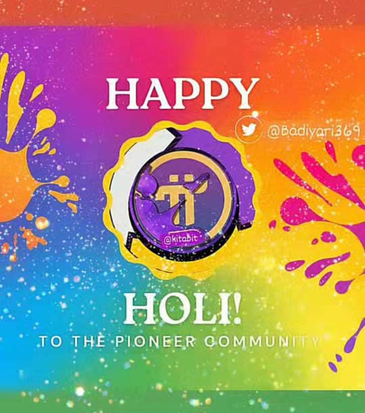 badiyari369's tweet photo. Happy #Holi to all #Pioneers in the world
#PiNetwork #kitabit #Nainital #india
@PiCoreTeam @nkokkalis @jatingupta0003 @PiNetwork24X7 @PiNewsMedia @PiWhales @vinodchandraca
@basileuspi @BPapnai https://t.co/34ryY7xROC