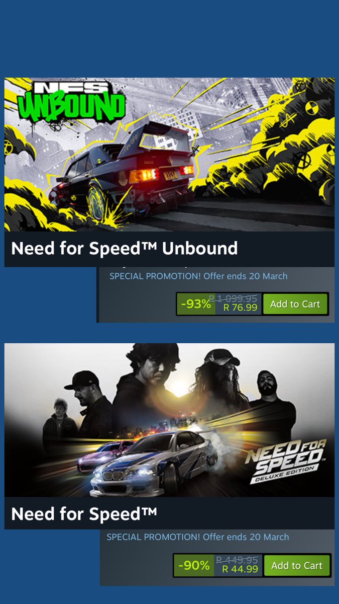 cloudsamurai_5A's tweet photo. Game Sale Alert🔥 

2025 Steam Spring Sale is HERE #Steam #gamesale #nfs #needforspeed https://t.co/ItSpPxjxUc