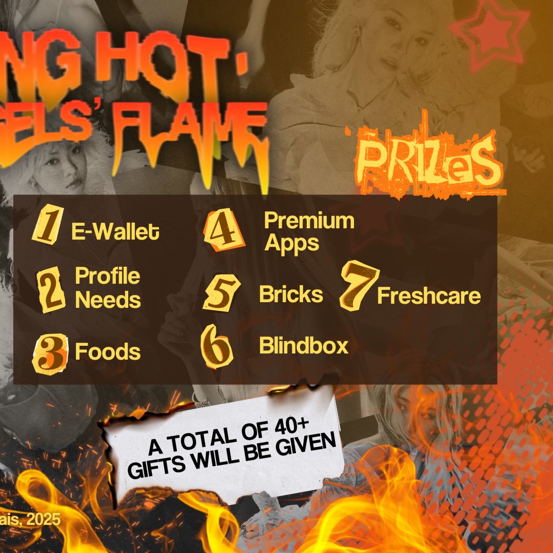 ᅠᅠ
 ˖ ݁𖥔 ݁˖ Flames burn 𝒃𝒓𝒊𝒈𝒉𝒕𝒆𝒓, just like the angels—now it’s your turn to shine! An exclusive reward awaits those chosen by fire. Don’t miss out—ℒet the sparks of luck be with you! 🪽
ᅠᅠᅠ