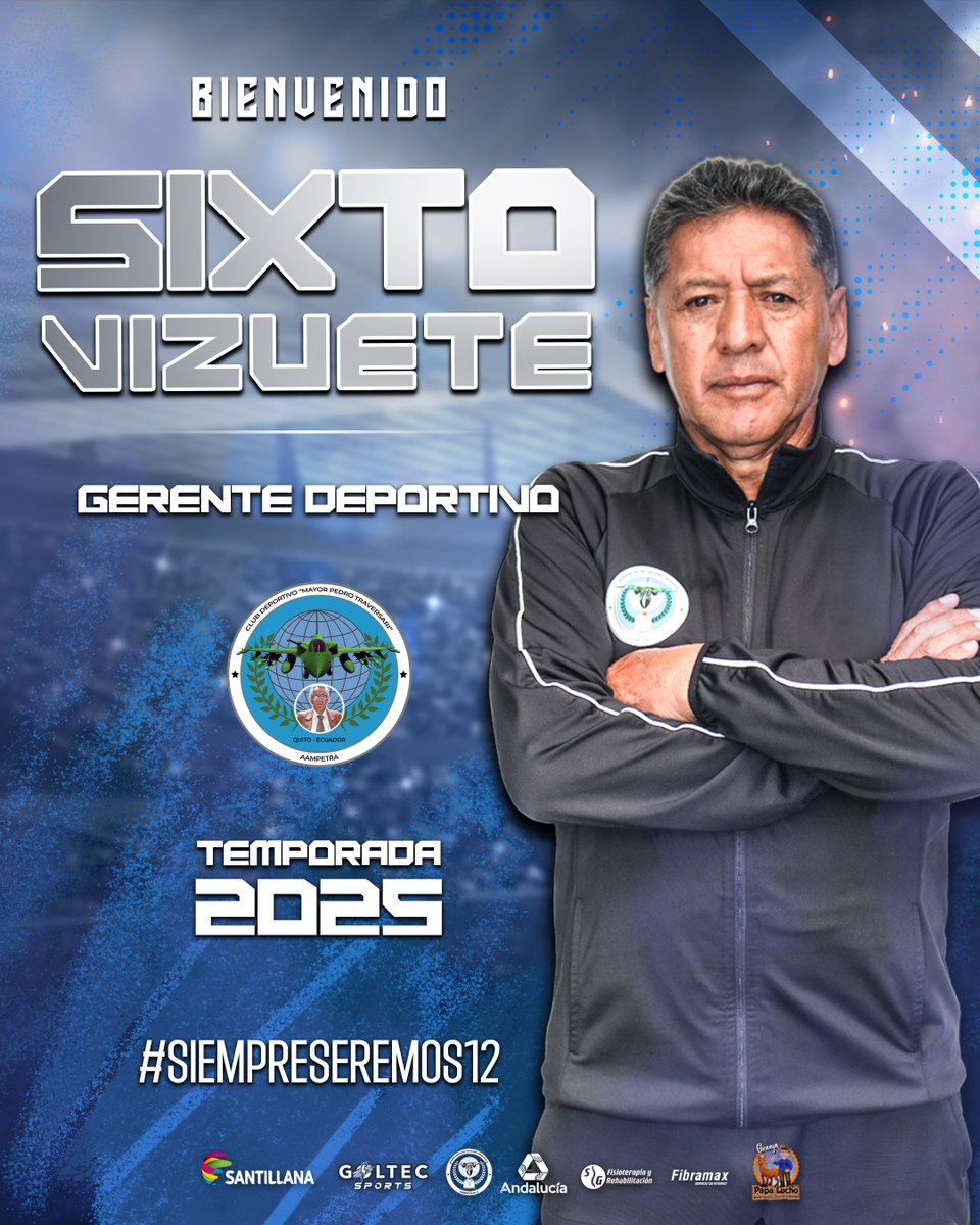 ¡𝑩𝒊𝒆𝒏𝒗𝒆𝒏𝒊𝒅𝒐, 𝑺𝒊𝒙𝒕𝒐 𝑽𝒊𝒛𝒖𝒆𝒕𝒆! ⚽😀

Nos llena de orgullo anunciar que Sixto Rafael Vizuete Toapanta se une a nuestra familia como 𝙜𝙚𝙧𝙚𝙣𝙩𝙚 𝙙𝙚𝙥𝙤𝙧𝙩𝙞𝙫𝙤 para esta nueva temporada 💪💙

¡Vamos con todo, profe! 🙌⚽