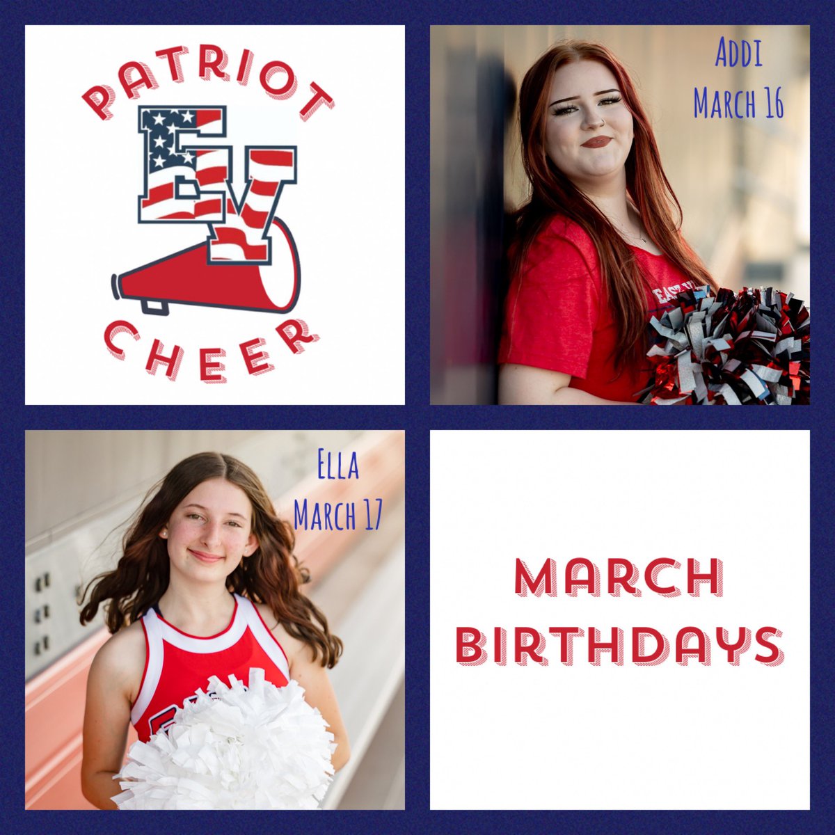 Celebrating all of our March Birthdays! Wishing you all a wonderful birthday month! 🎉