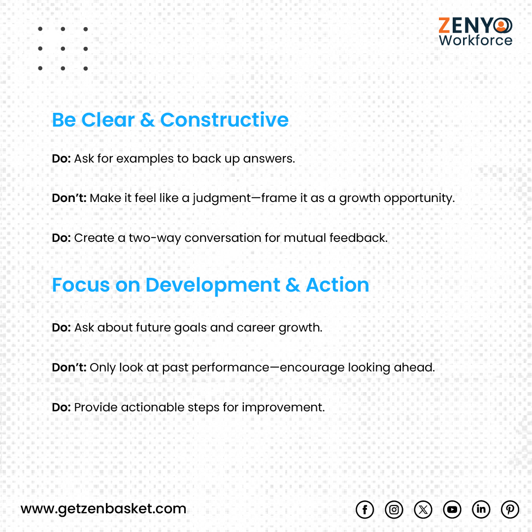 ZenyoWorkforce's tweet image. Want to ace performance reviews? Be clear, specific, and focus on growth. 
Visit us: zenyohr.com/workforce/perf…
#performancereview #careerdevelopment #feedbacktips #employeegrowth #professionaldevelopment #goalsetting #constructivefeedback #performanceevaluation #leadershipskills