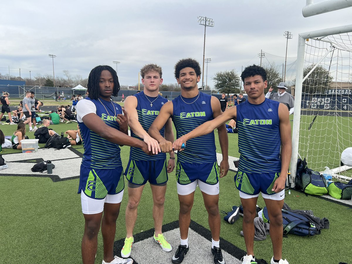 VR Eaton Boys Track and Field (@eatonboyst_f) on Twitter photo New school record 4x100!!!!
42.11 <a href="/KarstenRobinson/">Karsten Robinson🏈(kar)</a> <a href="/talanholmes_2/">Talan Holmes</a> Warren S. And
Derek E. New school record 4x100!!!!
42.11 <a href="/KarstenRobinson/">Karsten Robinson🏈(kar)</a> <a href="/talanholmes_2/">Talan Holmes</a> Warren S. And
Derek E.