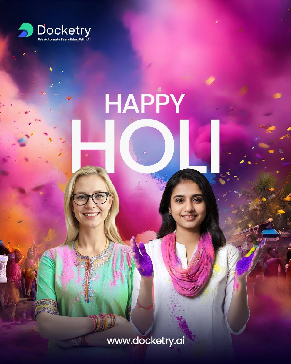 DocketryAi's tweet image. This Holi, let Docketry’s AI agents handle the work! 

Automate tasks, stay compliant, and enjoy a stress-free celebration.

Wishing you a joyful and paper-free Holi! 

#Holi2025 #AIAgents #Docketry #FestivalOfColors