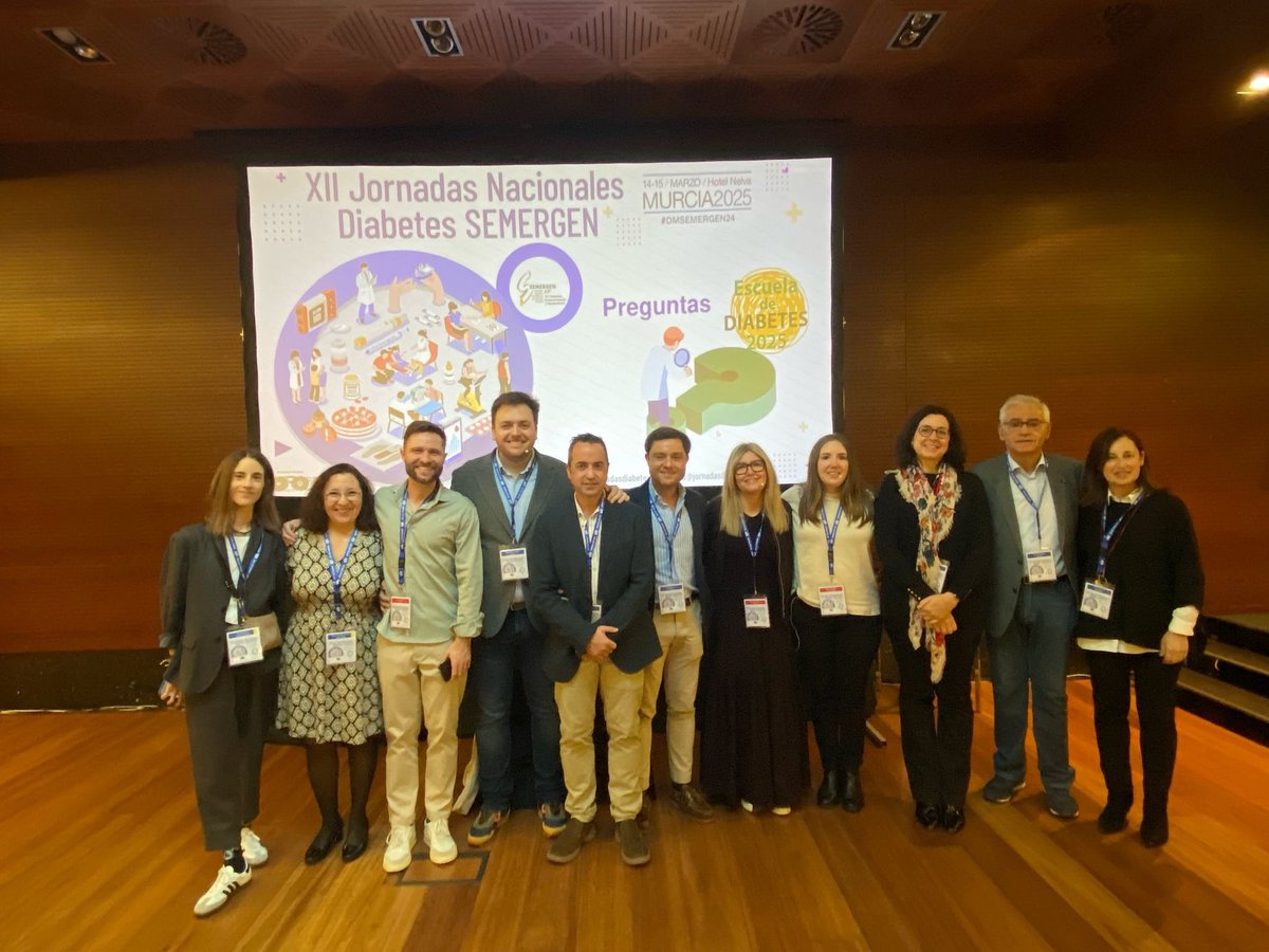 GT Diabetes Semergen (@semergengtdm) on Twitter photo Aquí con todos los ponentes y moderadores
<a href="/SEMERGENap/">SEMERGEN | Médicos de AP #SEMERGEN25</a>
<a href="/carlos_teixi/">Carlos Hdez Teixidó</a> <a href="/Sonia_MJ/">Sònia Miravet</a> <a href="/DraIsabelPeral/">Isabel Mª Peral</a> <a href="/FatimaVillaf/">Fatima Villafañe Sanz</a> <a href="/Drdmg23/">Diego M</a> <a href="/Alexis_arbra/">Alexis A.</a> <a href="/tureyedro/">Miguel Turégano</a> etc
#dm #medicina #atencionprimaria Aquí con todos los ponentes y moderadores
<a href="/SEMERGENap/">SEMERGEN | Médicos de AP #SEMERGEN25</a>
<a href="/carlos_teixi/">Carlos Hdez Teixidó</a> <a href="/Sonia_MJ/">Sònia Miravet</a> <a href="/DraIsabelPeral/">Isabel Mª Peral</a> <a href="/FatimaVillaf/">Fatima Villafañe Sanz</a> <a href="/Drdmg23/">Diego M</a> <a href="/Alexis_arbra/">Alexis A.</a> <a href="/tureyedro/">Miguel Turégano</a> etc
#dm #medicina #atencionprimaria