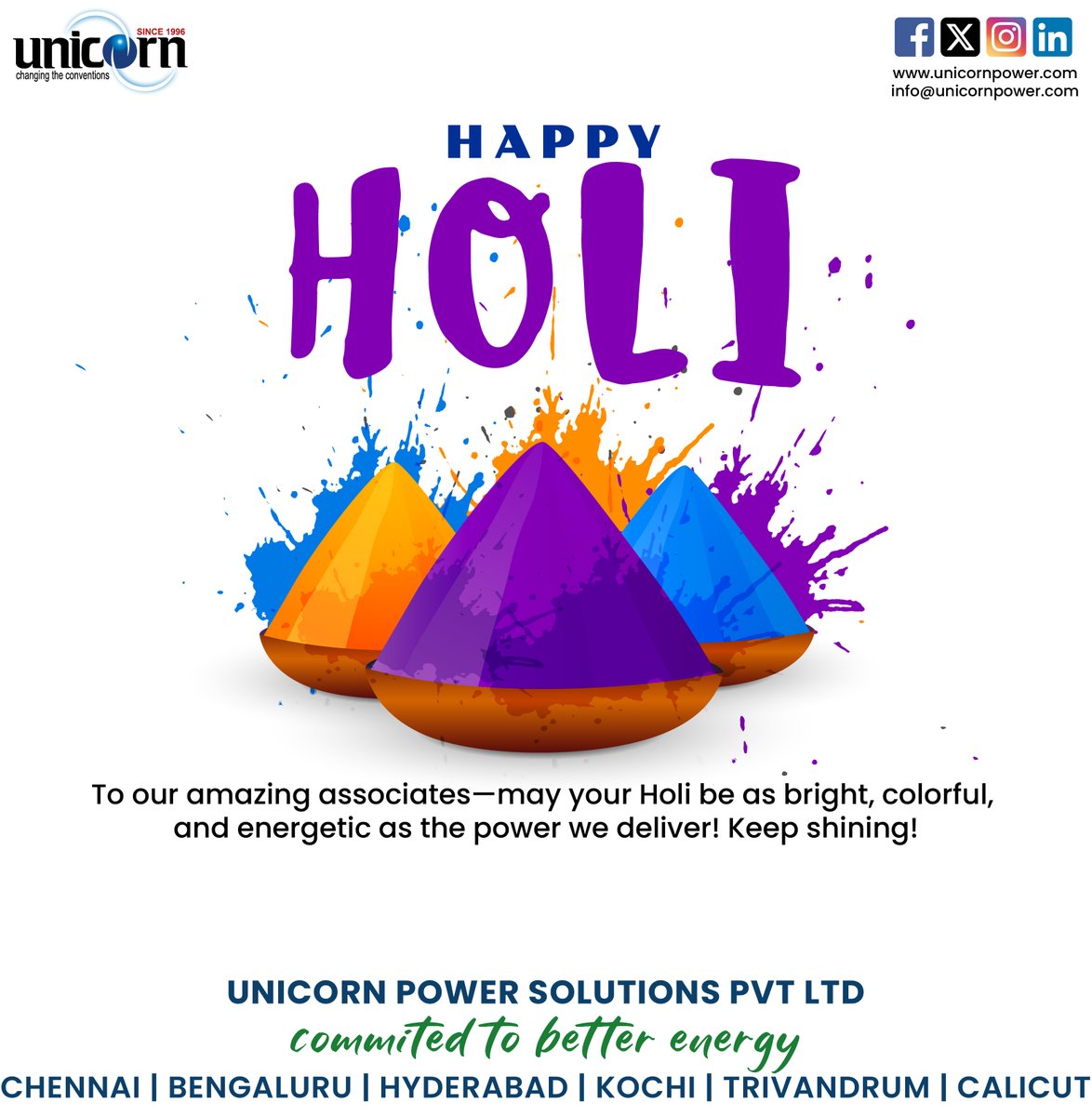 unicornpower___'s tweet photo. Let the festival of colors bring energy &amp; brightness to your life—just like our power solutions! 🌈⚡ #HoliVibes #UninterruptedJoy https://t.co/pnURGyjRc6