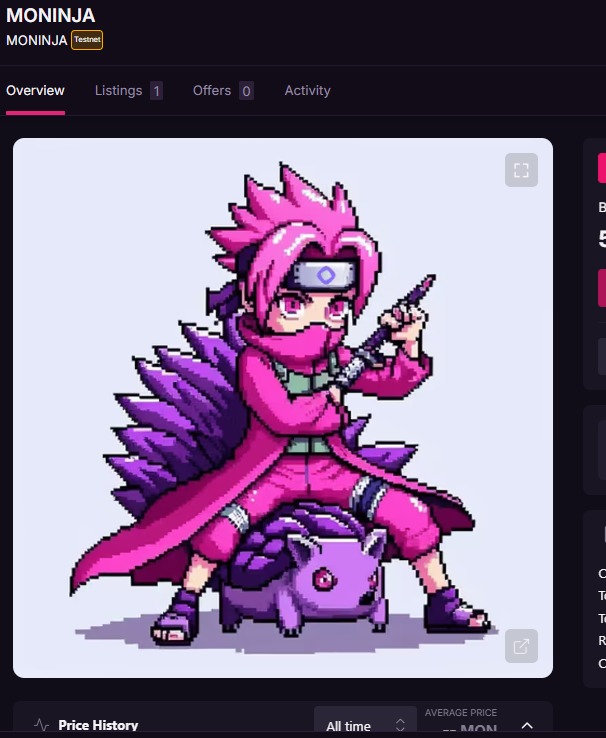 Elon_cryptofun's tweet image. If you want a cute MONINJA,
follow, retweet, and leave your address in the comments.

It will end in 10 hours👇

可愛いMONINJA欲しい方いらっしゃいましたら
フォロー＆リツイート＆コメントにアドレスを貼り付けてください。

あと１０時間で一度終了します👇
@monad_xyz @monad_eco…