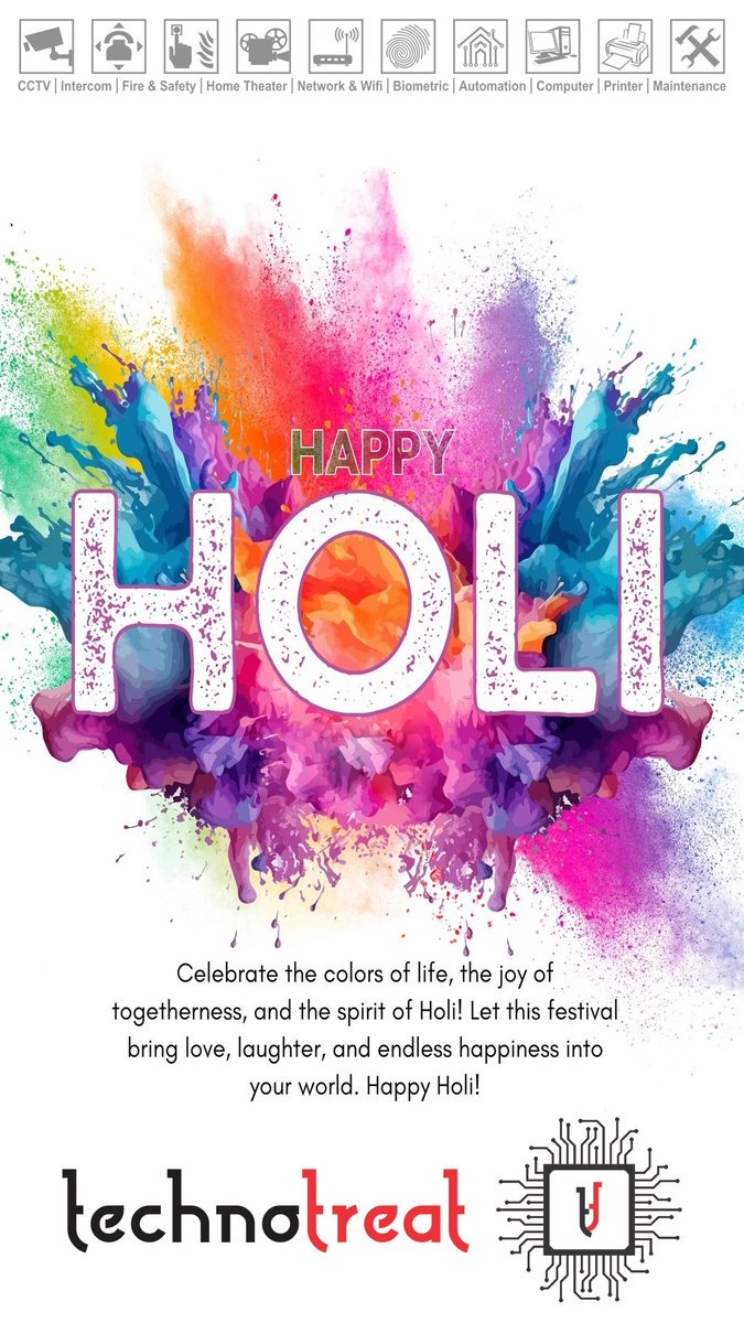 technotreatz's tweet image. #HappyHoli #Holi #Surat #Gujarat #India #Tech #Technology #TechnoTreat