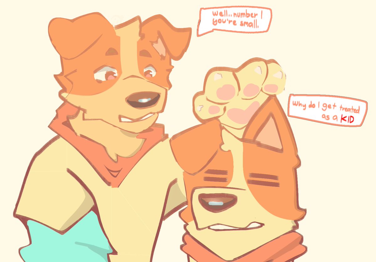 "Your not helping 😑" -Bluey 

Note:
I noticed people seeing my bluey version of my oc as a kid ig, but thank you <a href="/SatAnimations/">Sataru</a> for including me >:D !! ✨
#bluey #art #furry 
#Jesuslovesyou