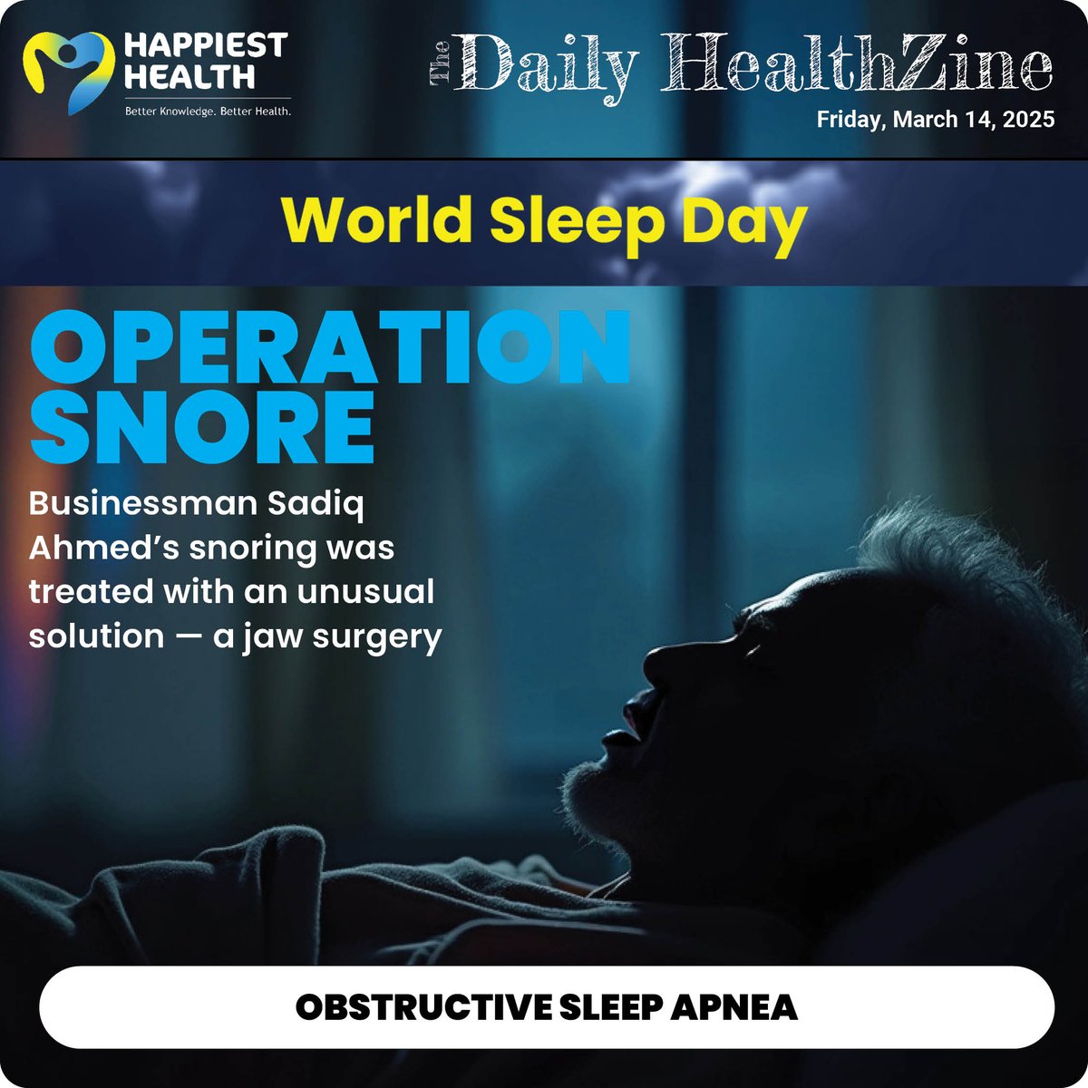 Click on the link to read about the journey of a 50-year-old from loud snores to a restful slumber,
happiesthealth.com/testimonials/o…
#health #wellness #WorldSleepDay2025 #sleep #infection #KidneyHealth #fitness #fasting