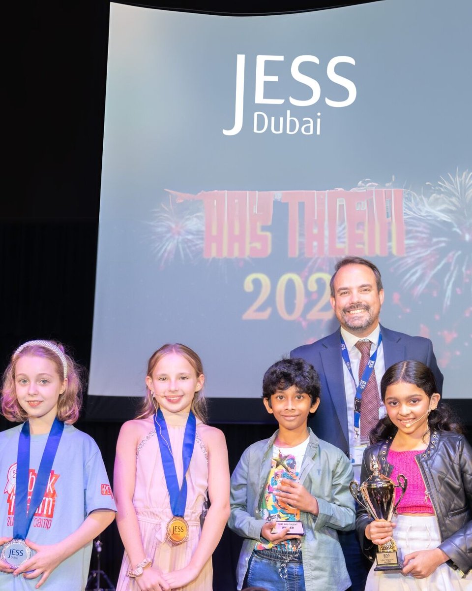 JESSDubai's tweet image. Jumeirah was dazzled by 13 incredible performances from the 'JESS Has Talent' finalists!
The dedication and resilience of our students shone through, making us proud.
To see the full collection of highlights click here - jess.sch.ae/news/
#JESShasTalent #JESSJumeirah