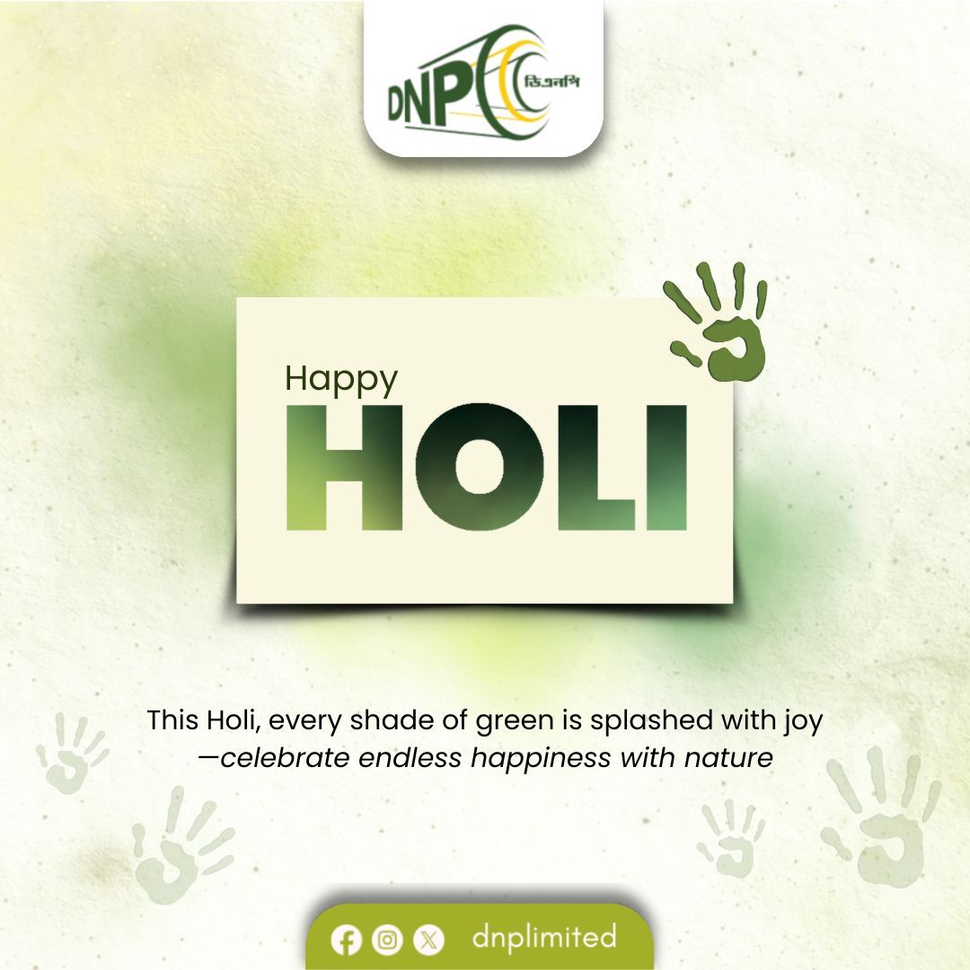 DnpLimited's tweet image. DNPL wishes everyone a joyful Holi! This festive season, let us embrace vibrant colours and the clean energy of Natural Gas for a greener and brighter future.
.
.
#DNPL #holi