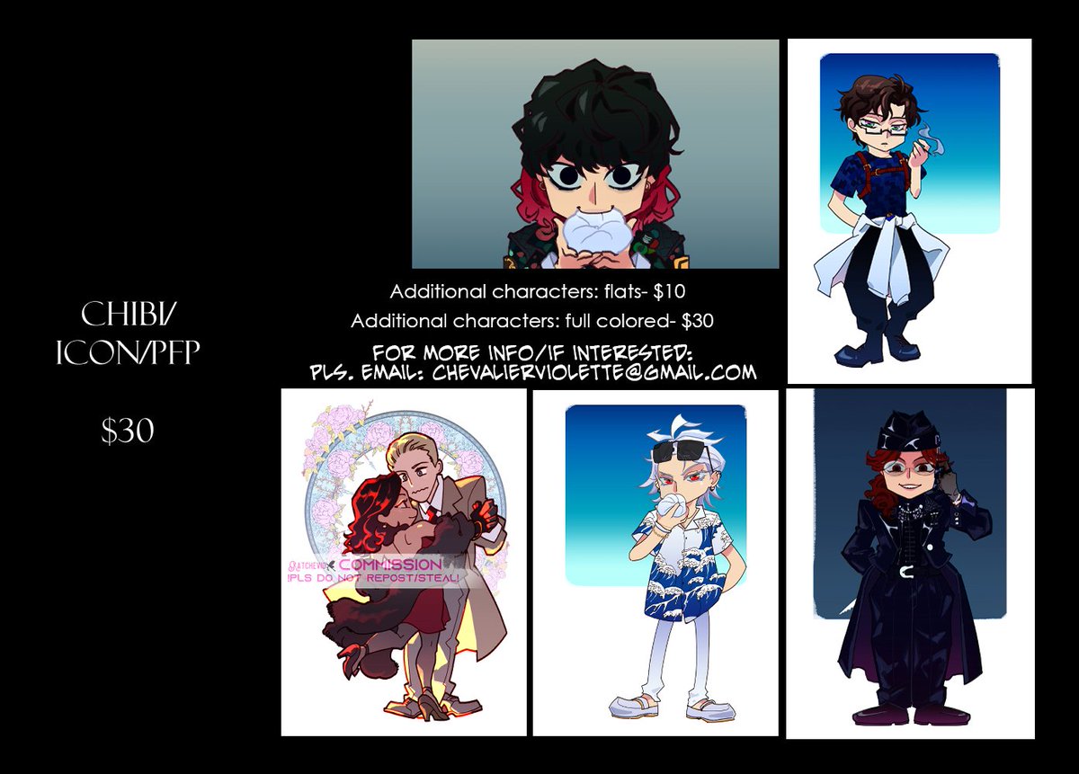 katchevio's tweet image. ✨Commission Info Updates ✨
NEW TIER: SKETCH/LINEART. Please check in the replies ^^
Ukiyo-E can go for any fandom. I enjoy making them.^^ actually any fandom, as long as there are refs. I am looking forward to drawing more for everyone soon.^^
Thank you so much, guys.💙