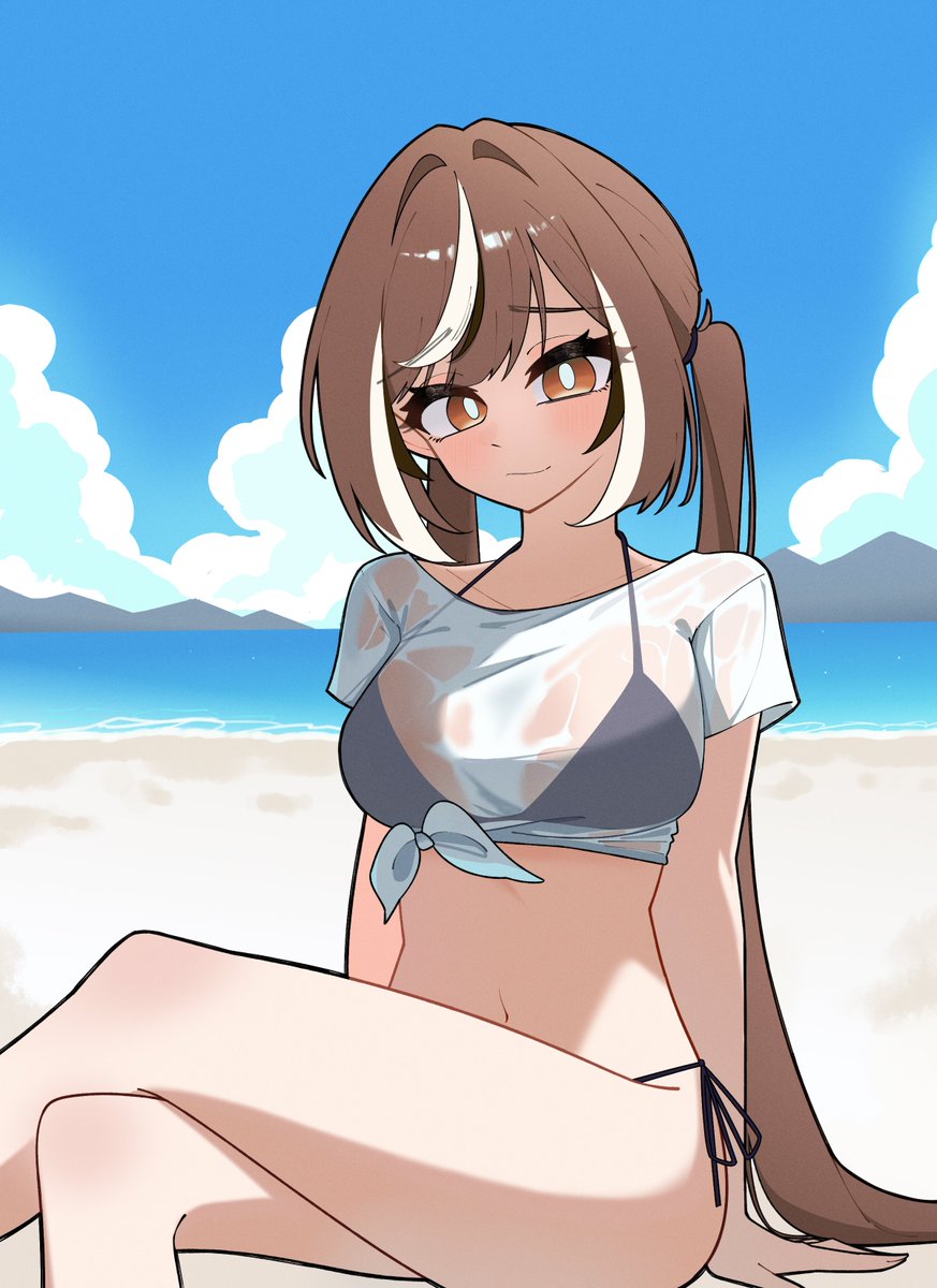 Trying something new 
summer outfit moom~
#drawMEI