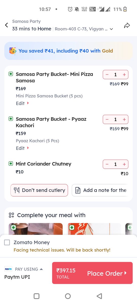 DubeApoorva's tweet photo. @zomatocare https://t.co/V65MbIjojh