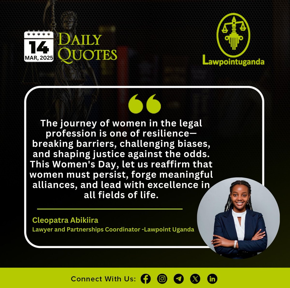 The journey of women in the legal profession is one of resilience.