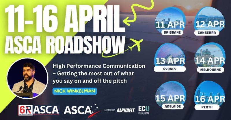 Aus S&C Assn (@the_asca) on Twitter photo This April! <a href="/NickWinkelman/">Nick Winkelman</a> brings all his invaluable knowledge and experience down under, at the 2025 ASCA Roadshow stopping in Brisbane, Canberra, Sydney, Melbourne, Adelaide & Perth.
Join us! See all tour dates and register via the ASCA website at strengthandconditioning.org/workshops 😎 This April! <a href="/NickWinkelman/">Nick Winkelman</a> brings all his invaluable knowledge and experience down under, at the 2025 ASCA Roadshow stopping in Brisbane, Canberra, Sydney, Melbourne, Adelaide & Perth.
Join us! See all tour dates and register via the ASCA website at strengthandconditioning.org/workshops 😎