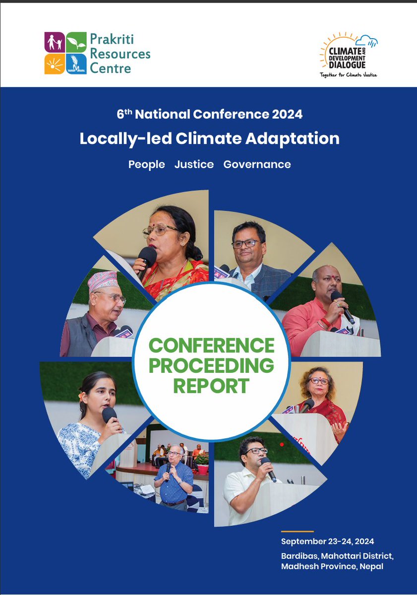 The full report from the 6th National Conference on Locally Led Climate Adaptation was successfully held in Bardibas, Madhesh Province, Nepal on September 23-24, 2024 is now available on our website! Dive into the insights and key takeaways from it.👇👇
prc.org.np/reports/