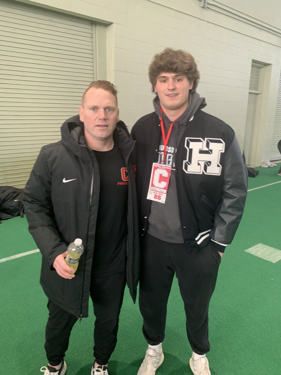 Thanks for a great visit this past weekend at <a href="/BigRed_Football/">Cornell Football</a>.  <a href="/DanSwanstrom/">Dan Swanstrom</a> is building a winning culture.  <a href="/JaredBackus1/">Jared Backus</a> <a href="/CoachJDittman58/">Jeff Dittman</a>