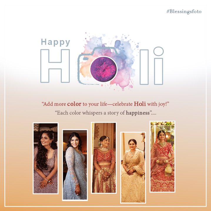 BFotomakers's tweet photo. 🌈✨ Happy Holi from Blessings Weddings! ✨����
Celebrate love, colors, and unforgettable moments! Just like the vibrant hues of Holi,📸💍
Wishing you all a colorful and love-filled day ahead! 
#HappyHoli #HoliWeddings #BlessingsWeddings #ColorfulLove #WeddingPhotography #captura https://t.co/9YnoBWJVqd