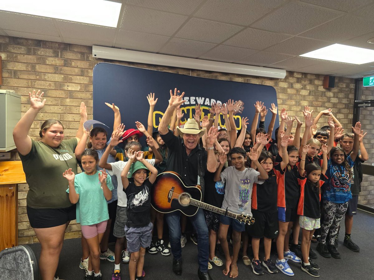 troycassardaley's tweet photo. Port Augusta SA we are here now rehearsed with the kids and ready to play for you at Umeewarra music festival tomorrow .
Come on out xx
#palya https://t.co/yQWsTFk0pd