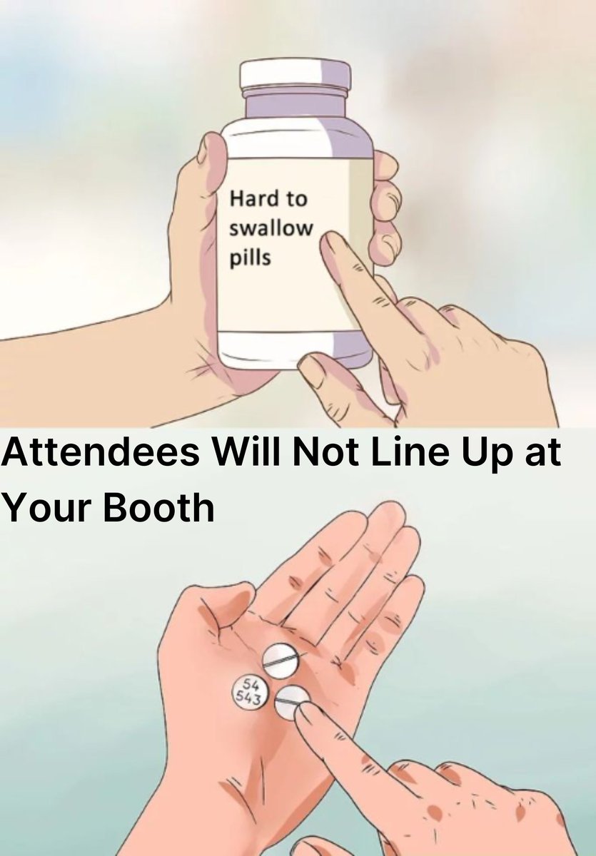 Attendees aren't coming to your booth. Period.

Your perfect setup and branded swag won't save you. The leads are out there networking, exactly where you should be.
Stop waiting. Start walking. Your ROI depends on it.

#eventprofs #events #revenue #B2B
