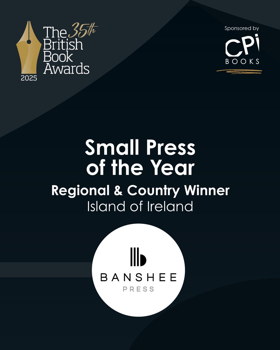 The Bookseller (@thebookseller) on Twitter photo Small Press of the Year Regional & Country Winner for Island of Ireland is <a href="/bansheelit/">Banshee Press</a>!
The part-time team run a small books list and literary journal showcasing Irish literary voices that wouldnât otherwise be heard.
Congratulations! Find out more here: bit.ly/4bHkXco Small Press of the Year Regional & Country Winner for Island of Ireland is <a href="/bansheelit/">Banshee Press</a>!
The part-time team run a small books list and literary journal showcasing Irish literary voices that wouldnât otherwise be heard.
Congratulations! Find out more here: bit.ly/4bHkXco