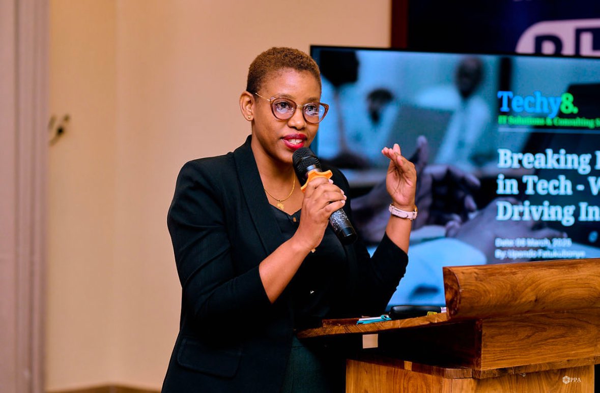 isaca_tz's tweet photo. Ms. Upendo Fatukubonye,Founder &amp; CEO Of Techy8 presentation on Women Driving Innovation success stories from Tech pioneers in Tanzania on the SheLeadsTech Event held on 6th March 2025 at Rafiki Dodoma Hotel.
#isaca #isacatz #sheleadstech https://t.co/3QPUHoK8CC