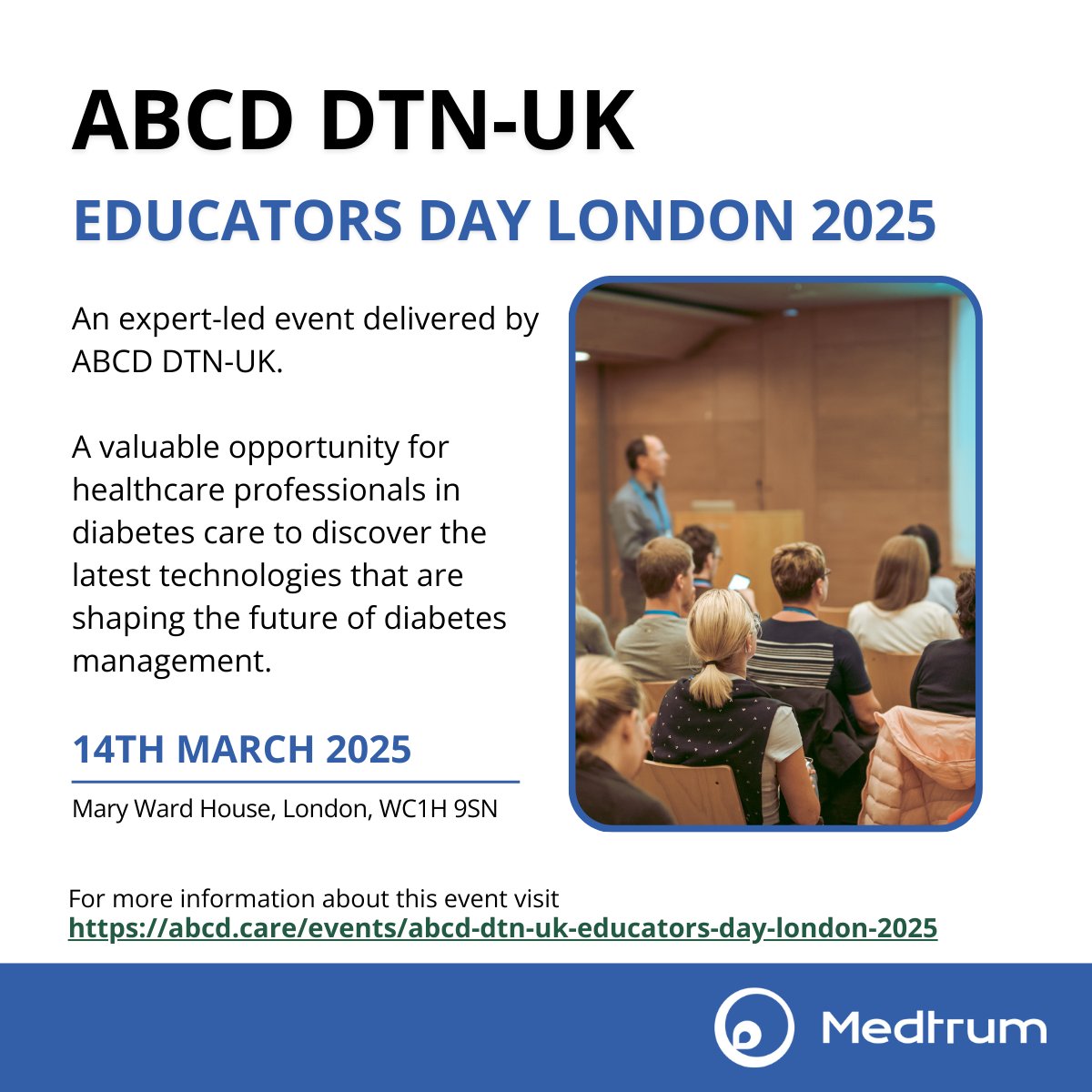 Healthcare professionals in diabetes care – don’t miss ABCD DTN-UK <a href="/ABCDiab/">ABCD Diabetes</a> <a href="/DTN_UK/">Diabetes Technology Network UK DTN-UK</a>  Educators Day 2025! A key event to explore the latest in diabetes technology &amp; innovation.

📍 London | 🔗 zurl.co/750Xv

#DiabetesTech #HCP #ABCD #DiabetesCare