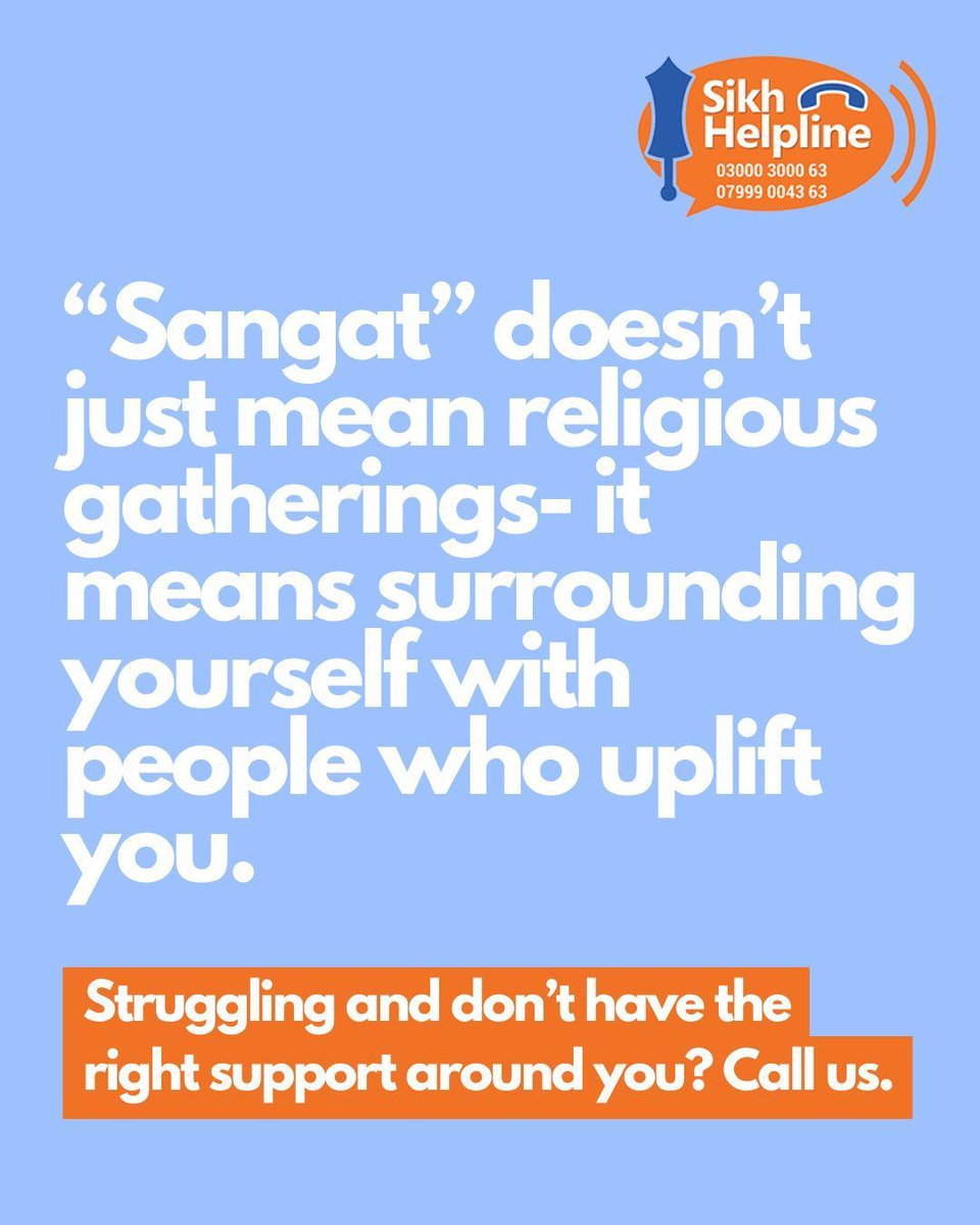 Surround yourself with Sangat who can help both during the good and the rough times on your journey by giving love and not judgement.

If you need that support, call us. We're here to listen and help- no judgement attached.