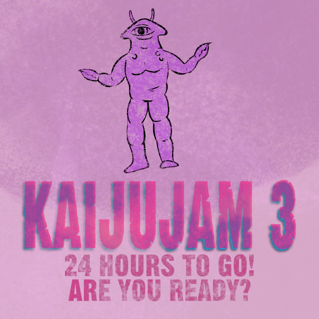mech_jam's tweet image. There's just 24 hours to go until #Kaijujam 3, if you are still thinking about joining then now's the chance to hop on board!
itch.io/jam/kaijujam3
-
#gamejam #jams #gamejams #kaiju #monsters #godzilla #gamera #gojira