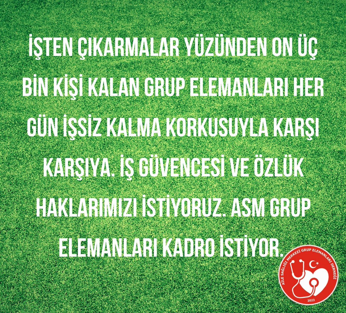 Aynı kurum içinde ayrıştırılmak istemiyoruz 

#GrupElemanlarıGüvencesiz