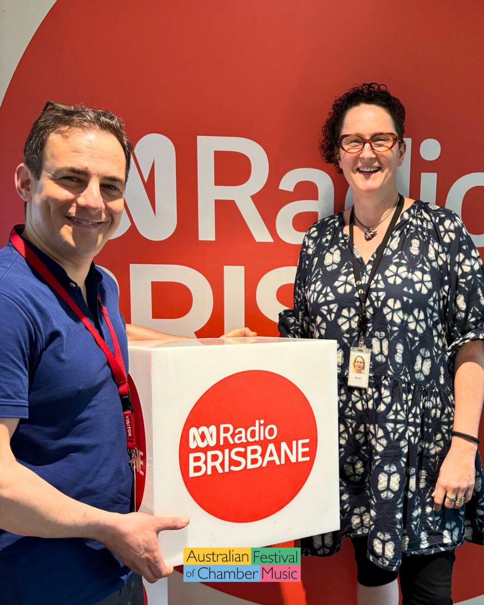 Australian Festival of Chamber Music (AFCM) (@afcmtownsville) on Twitter photo Catch <a href="/jack_liebeck/">Jack Liebeck</a> on <a href="/abcbrisbane/">ABC Brisbane</a> at 8:20pm as he chats with Kat Davidson about all things music!
Available on your local ABC QLD station or listen live online abc.net.au/listen/live/br…
#AFCM2025 #JackLiebeck #ABCBrisbane #ChamberMusic #ClassicalMusic #MusicTalk #ListenLive Catch <a href="/jack_liebeck/">Jack Liebeck</a> on <a href="/abcbrisbane/">ABC Brisbane</a> at 8:20pm as he chats with Kat Davidson about all things music!
Available on your local ABC QLD station or listen live online abc.net.au/listen/live/br…
#AFCM2025 #JackLiebeck #ABCBrisbane #ChamberMusic #ClassicalMusic #MusicTalk #ListenLive