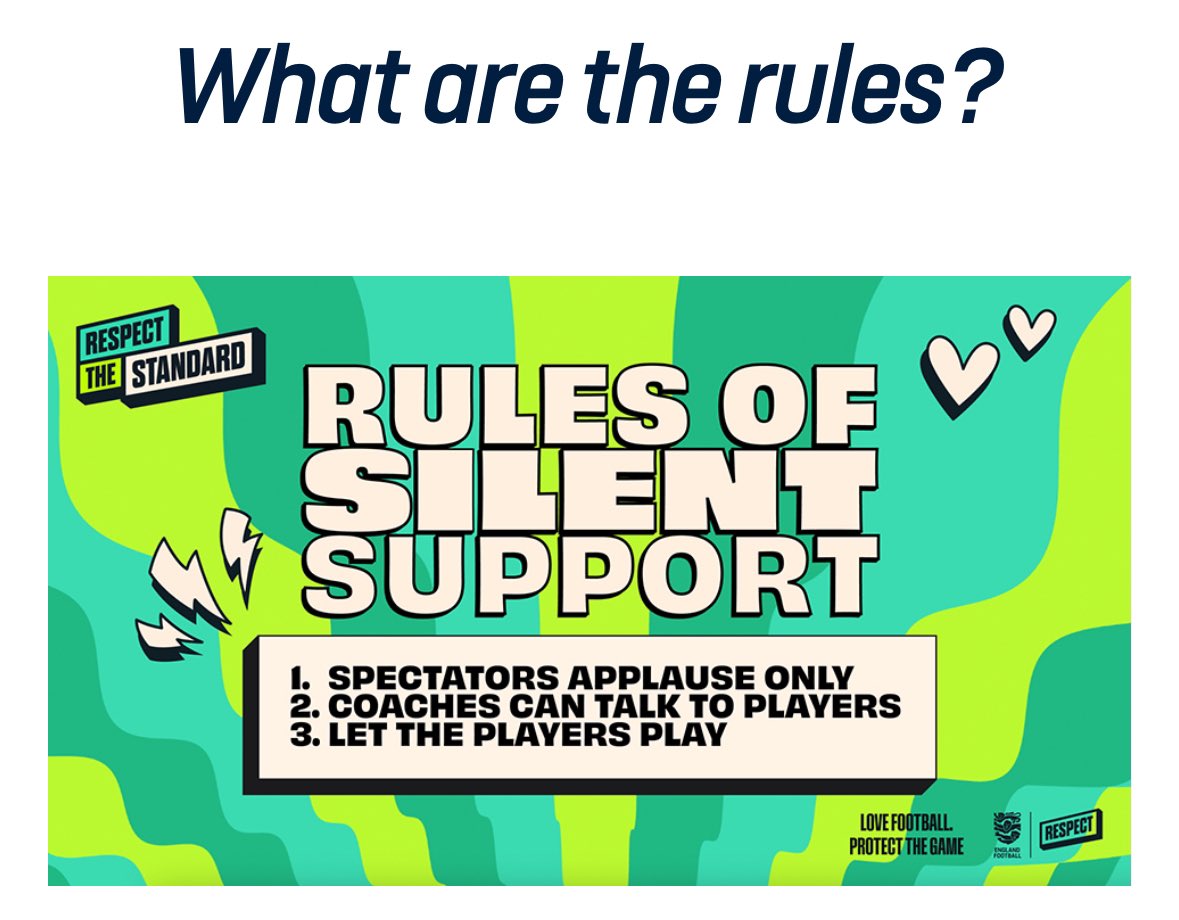 Silent Support Weekend is back. We’re asking all spectators to join us in giving all our young players a great way to find their voice, make their own decisions and enjoy their game across all our matches this 15-16 March 🔴⚫️⚽️ 

#SilentSupport