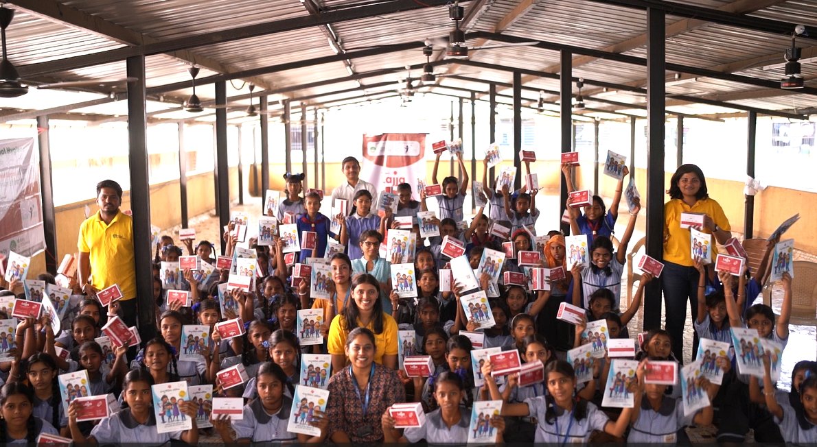 mtdngo's tweet photo. 250 girls. 2 communities. 1 mission.

On 30th January 2025, Project Lajja, with eClerx Services Limited, empowered girls in Airoli &amp; Diga Gaon through awareness sessions in multi-schools, multi-sessions in two months.

#projectlajja #periodawareness #makingthedifferencengo #CSR https://t.co/naHr6wm7Ls