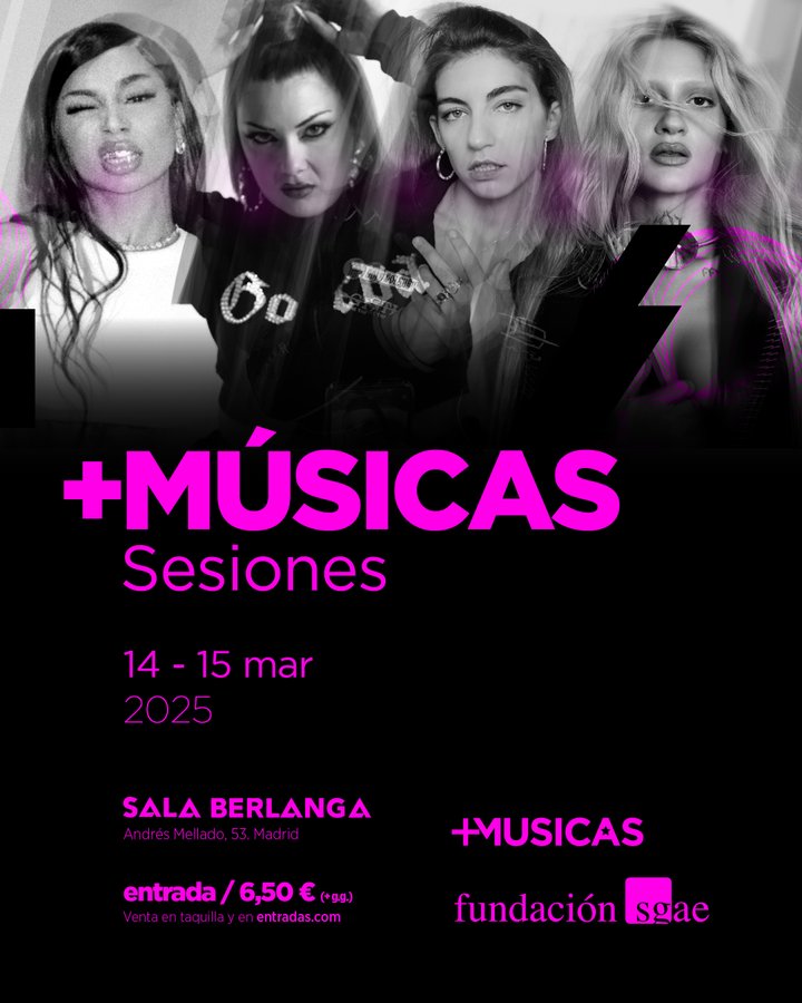 Apostando por géneros no convencionales y de gran calado... 🎤
«Sesiones + Músicas» en <a href="/LASALABERLANGA/">SALA BERLANGA</a> 👉 bit.ly/3R0be7s
Colabora 👉 <a href="/mas_musicas/">+Músicas</a> 
#Cultura #Música
