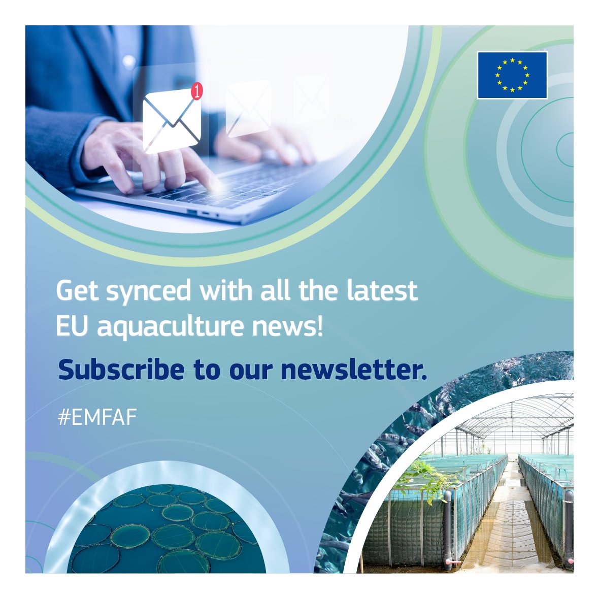 🐟 Stay ahead of the curve in sustainable EU aquaculture! 🇪🇺

📝 Subscribe to the EU Aquaculture Assistance Mechanism’s bimonthly newsletter for industry &amp; policy news, funding opportunities &amp; more.

Don’ t miss out! 👉 europa.eu/!xYqpQH  

#EU #EMFAF #BlueFarmingEU