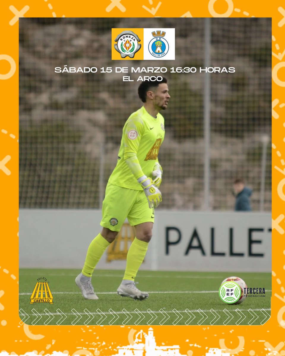 ¡𝗩𝗜𝗚𝗘𝗦𝗜𝗠𝗢 𝗦𝗘𝗫𝗧𝗔 𝗝𝗢𝗥𝗡𝗔𝗗𝗔 𝗗𝗘 𝗖𝗢𝗠𝗣𝗘𝗧𝗜𝗖𝗜Ó𝗡!

🆚 UD Vall de Uxó
📅 15 de Marzo
🕰️ 16:30H
🏟️ El Arco
▶️Jornada 26
🏆 Tercera Federación G-VI

#PalletsCastillo🪵