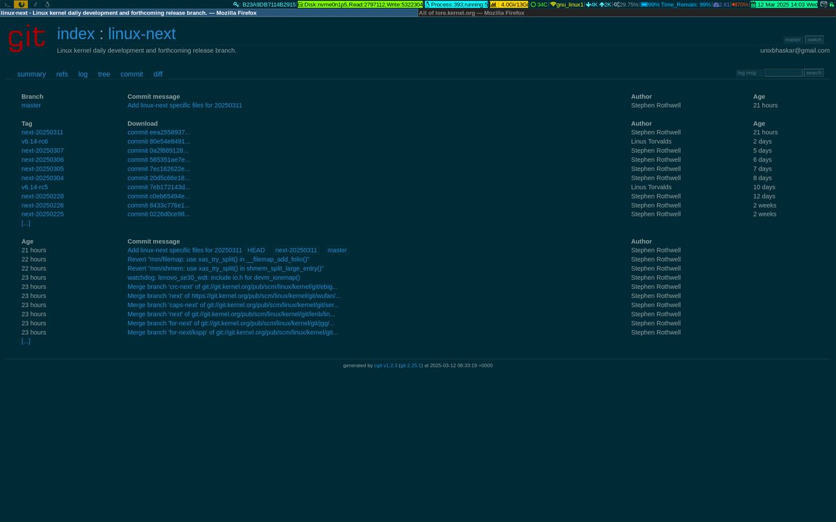 unixbhaskar's tweet image. A quick round of important places .....show off .... You know, I am good at it 😜🤣

#cgit #linuxadmin #opensourcedevelopment #linux #operatingsystem