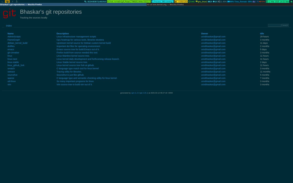 unixbhaskar's tweet image. A quick round of important places .....show off .... You know, I am good at it 😜🤣

#cgit #linuxadmin #opensourcedevelopment #linux #operatingsystem