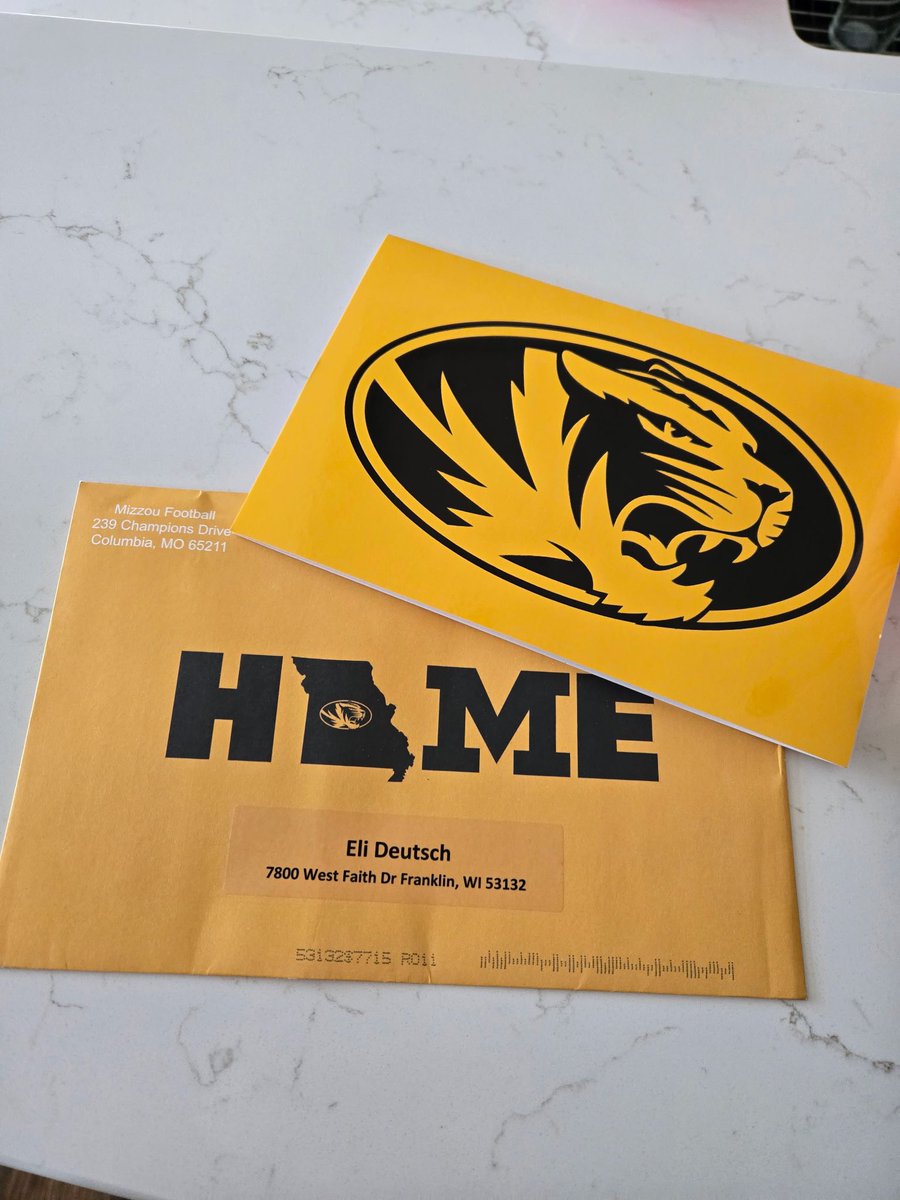 Eli Deutsch 4.5⭐️ 2026 Long Snapper (@elideutsch07) on Twitter photo Thanks for taking time to write a hand written letter invite to camp this summer!! <a href="/CoachOlivo/">Brock Olivo</a> <a href="/MizzouFootball/">Mizzou Football</a> Thanks for taking time to write a hand written letter invite to camp this summer!! <a href="/CoachOlivo/">Brock Olivo</a> <a href="/MizzouFootball/">Mizzou Football</a>