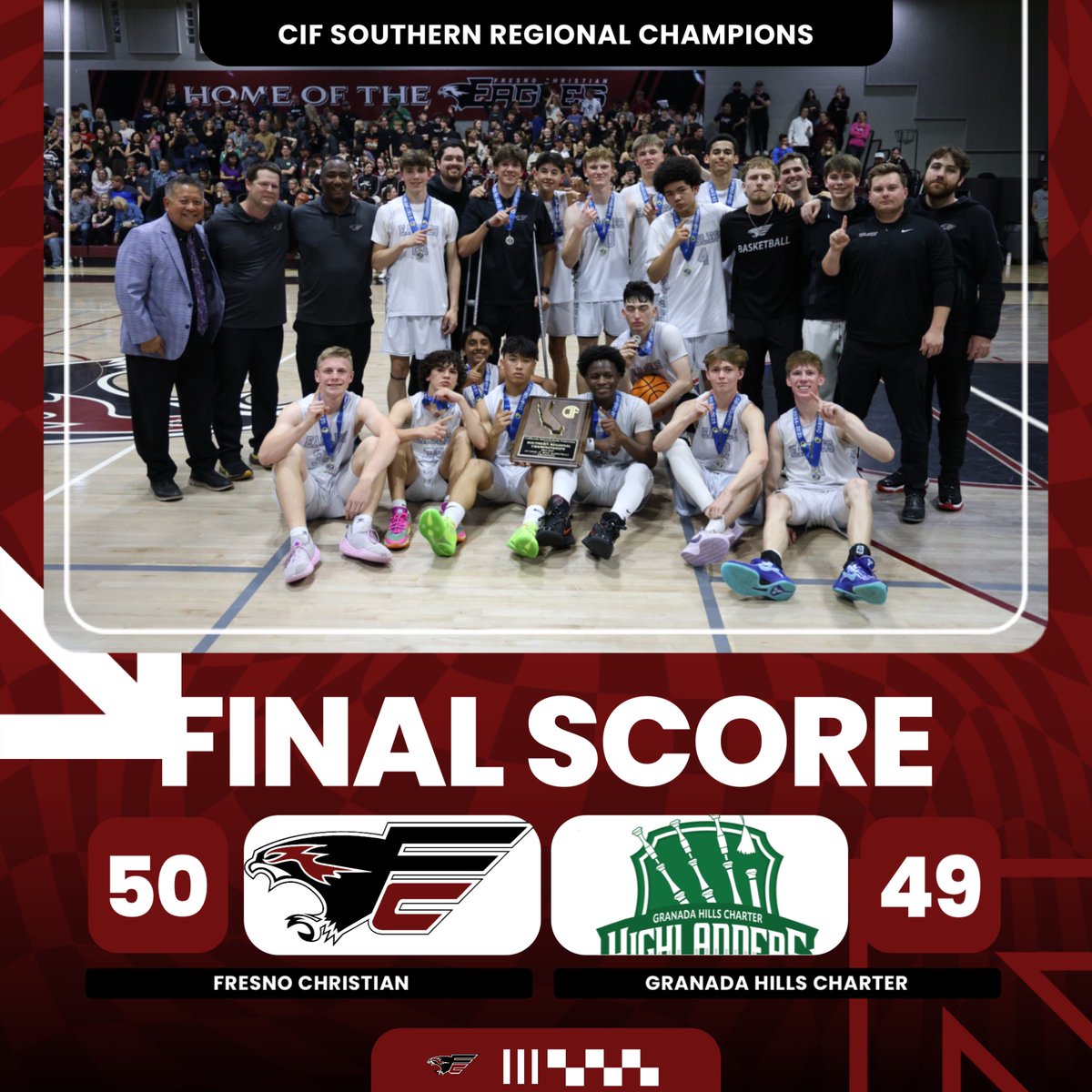 The Fresno Christian Eagles are headed to Sacramento to play for a CIF STATE CHAMPIONSHIP!